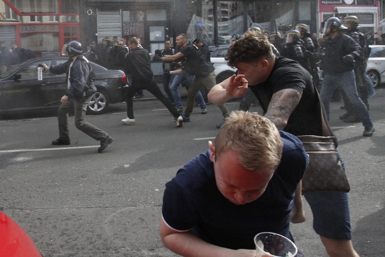 Image: Soccer fans in Lille, France, on June 15, 2016