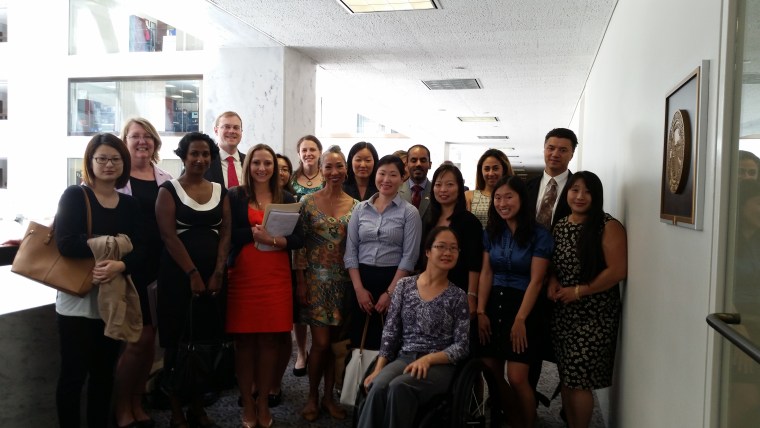 International adoptees in Washington, D.C., for a second day of action for the Adoptees Citizenship Act of 2016.