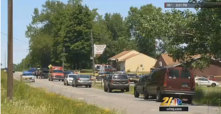 Police investigate shootings at a bar in Warren Township, Ohio.