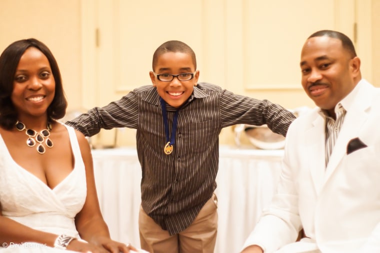 Vincent McCant with wife Melanie Cook-McCant and son Jack McCant