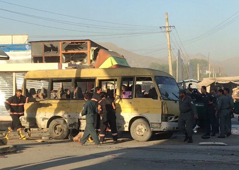 Image: Kabul minibus explosion