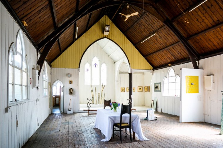 The church before the makeover.