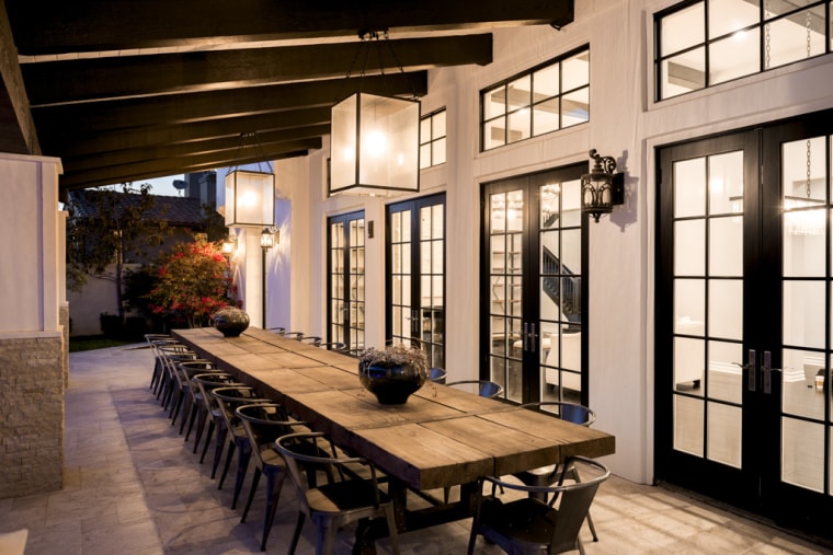 Kylie Jenner's outdoor dining area