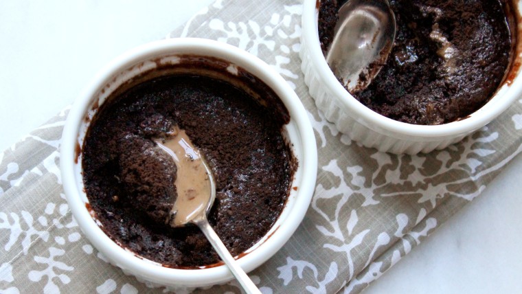 Deep Chocolate Truffle Lava Mug Cakes