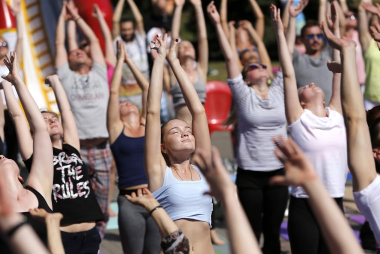 Image: International Yoga Day In Belarus