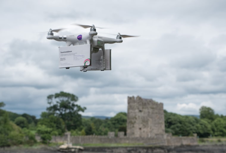 Image: A drone ferrying abortion pills