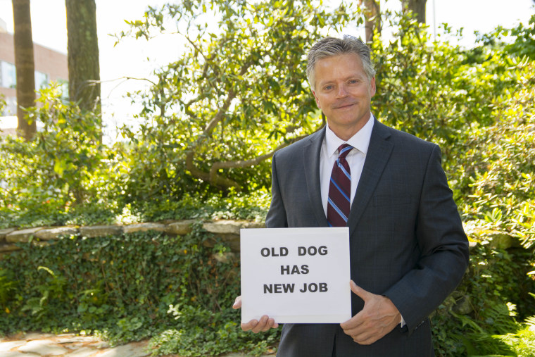 Michael Vaudreuil, 54, cleaned Worcester Polytechnic Institute in Massachusetts for 8 years as a custodian. He graduated this year after working at night and taking classes during the day, and now has a job with Pratt and Whitney in Connecticut.