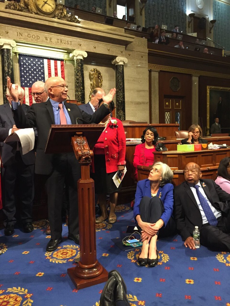 Image: Rep. Peter DeFazio, Rep. Katherine Clark and Rep. John Lewis