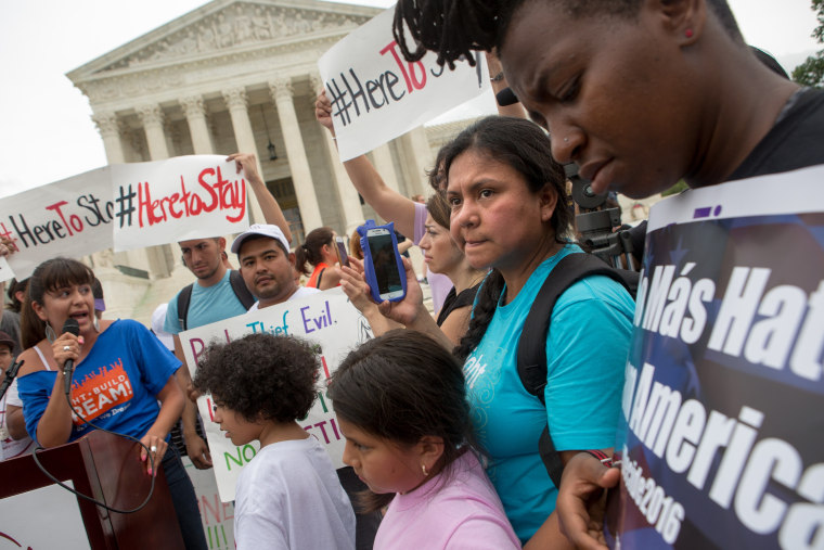 Supreme Court ruling split on Pres. Obama's expanded immigration executive actions.