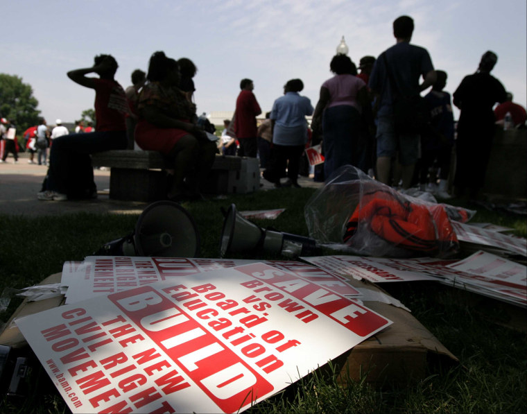 Protesters March On Washington To Mark 50 Year Anniversary of Brown vs. Board Of Ed