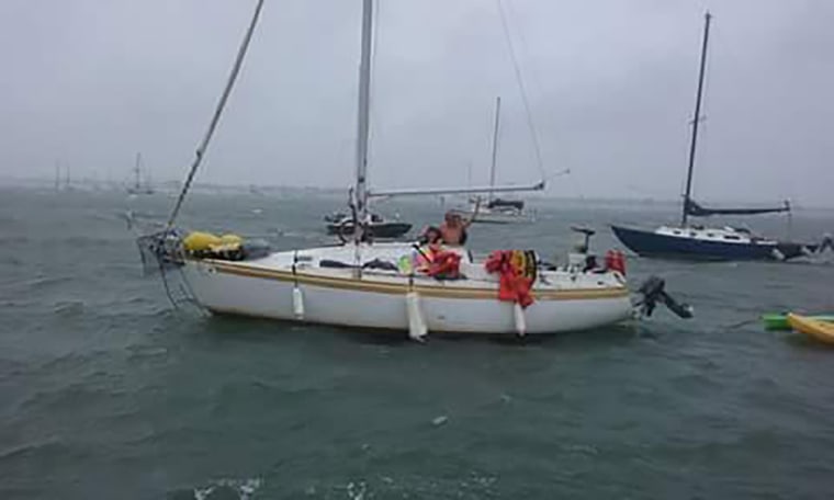Image: The missing family on their 29-foot sailboat