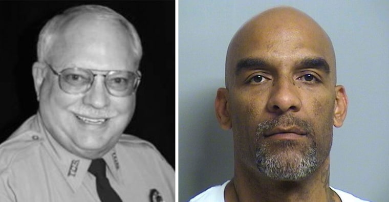 Image: Reserve Deputy Robert Bates, left, was involved in the shooting of suspect Eric Harris, right, after mistaking his service weapon for a stun gun
