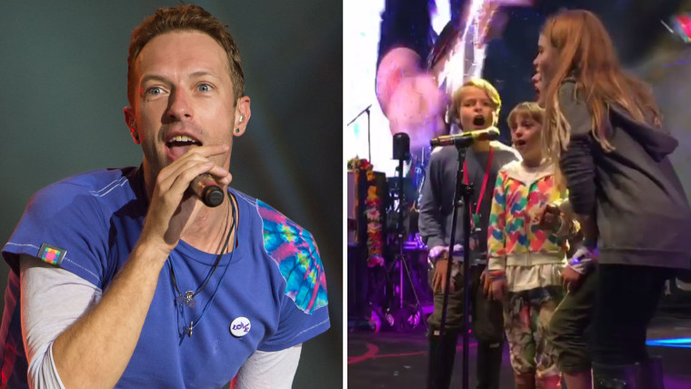 Chris Martin / Martin-Paltrow Children Glastonbury