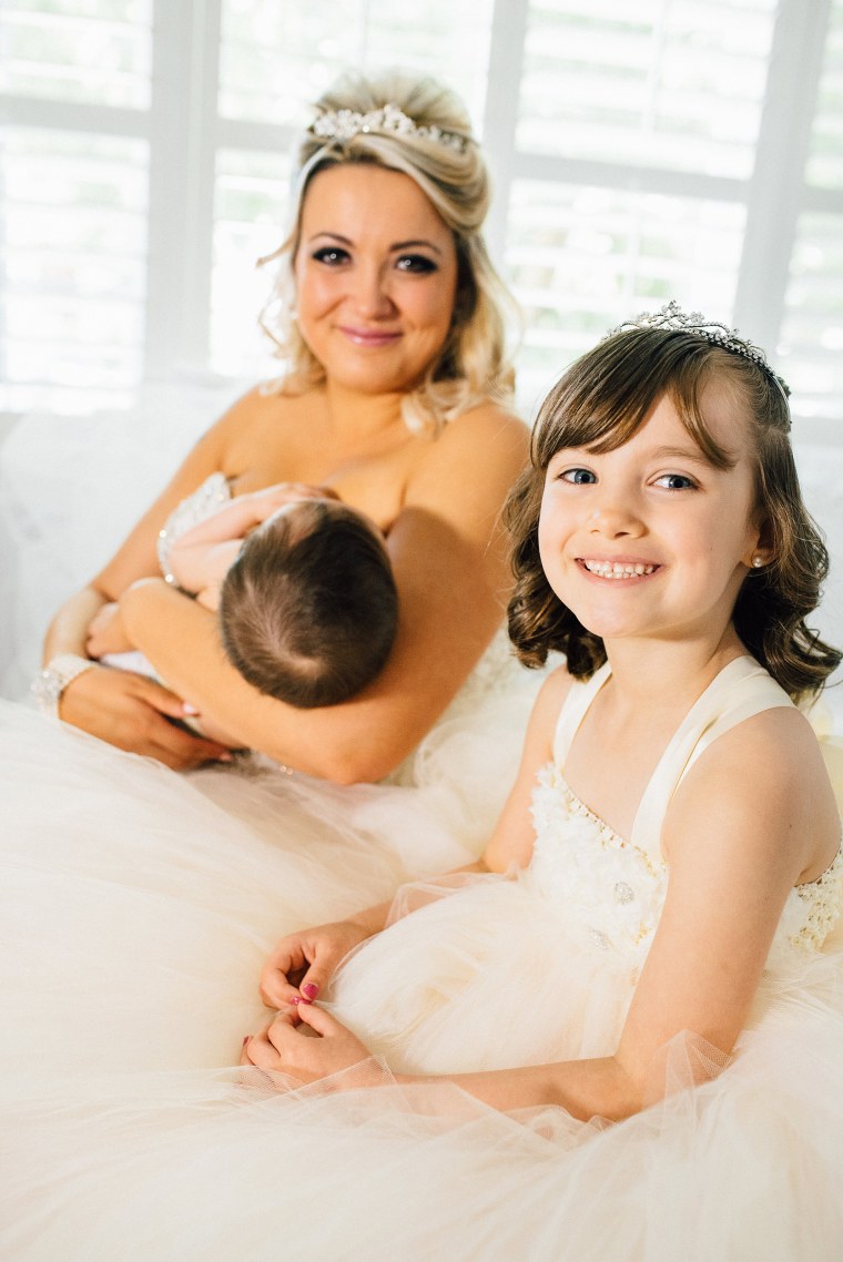 Christina Torino-Benton with her daughters, 9-month-old Gemma and 6-year-old Olivia