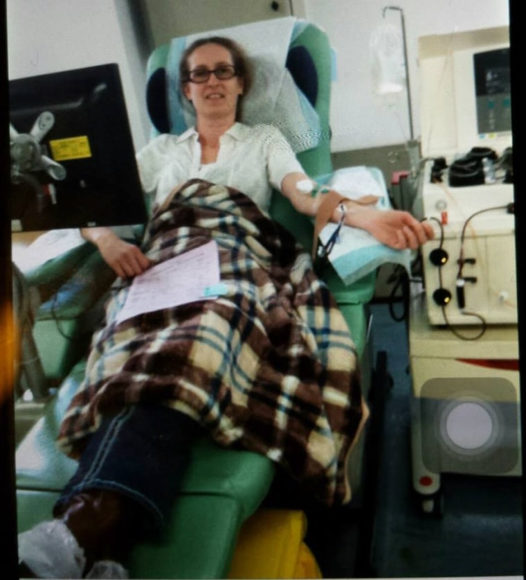 "The doctor looks at me and says, 'Do you know what your blood type is?' And as soon as the doctor said that, I knew that I was going to be a match," said Maas, who donated platelets to her son while preparing to adopt him.