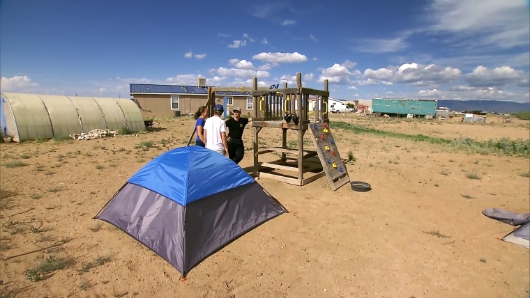 Boy in tent