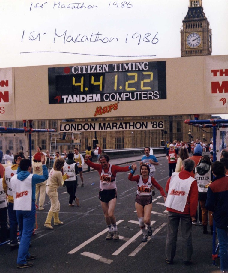 Kay and Joe O'Regan finish marathon hand in hand