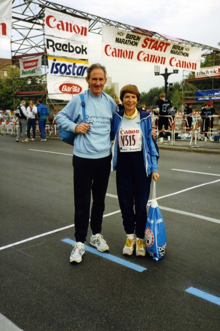 Kay and Joe O'Regan finish marathon hand in hand