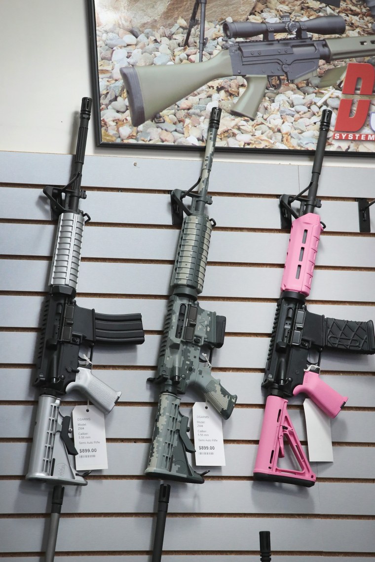 Image: AR-15 rifles build by DSA Inc.