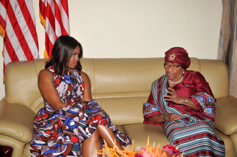Image: Michelle Obama, Ellen Johnson Sirleaf