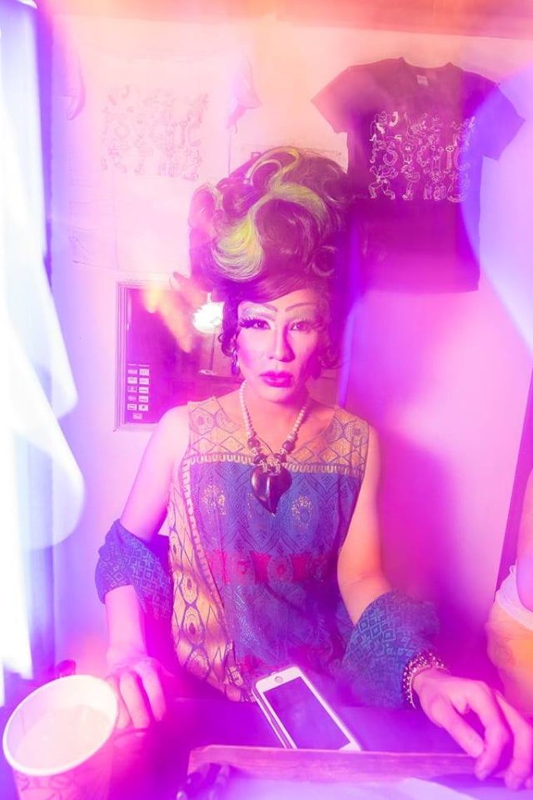 Photo of drag queen and community activist, Quesa'Dilla.