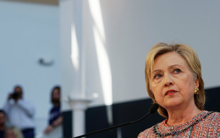 Image: U.S. Democratic presidential candidate Hillary Clinton comments on the just-released Benghazi report as she speaks at Galvanize, a learning community for technology, in Denver