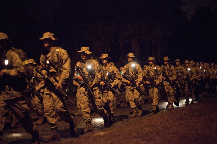 IMAGE: Boot camp at Parris Island, S.C.