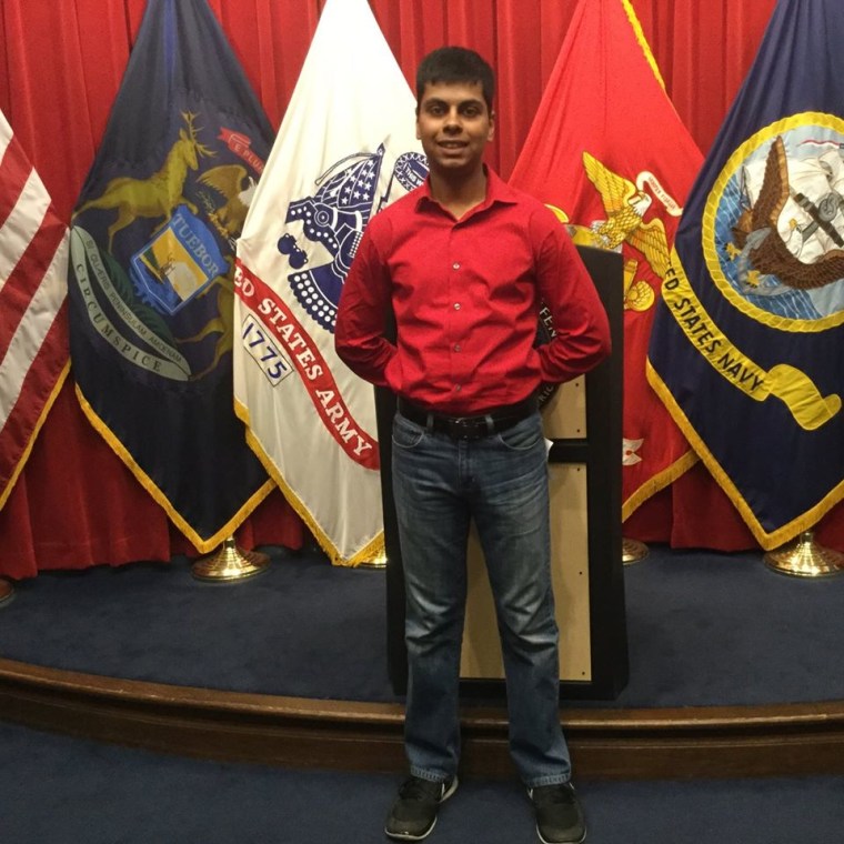 IMAGE: Marine recruit Raheel Siddiqui