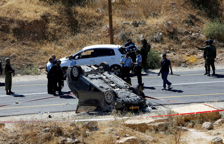 Image: Israeli security forces gather at the scene