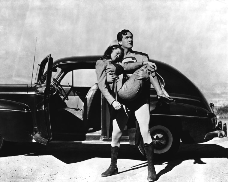 SUPERMAN, Kirk Alyn (standing), Noel Neill, 1948