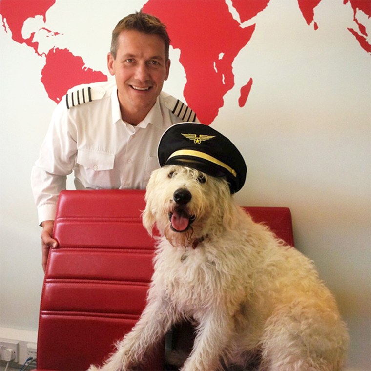 Dog flies on private planes