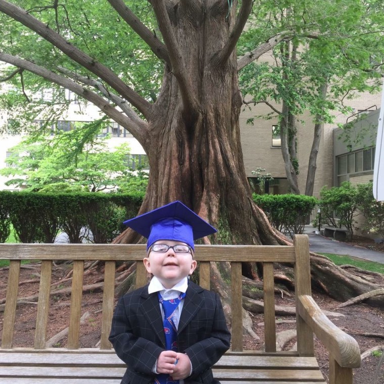 Lucas St. Onge pre-K graduation hospital