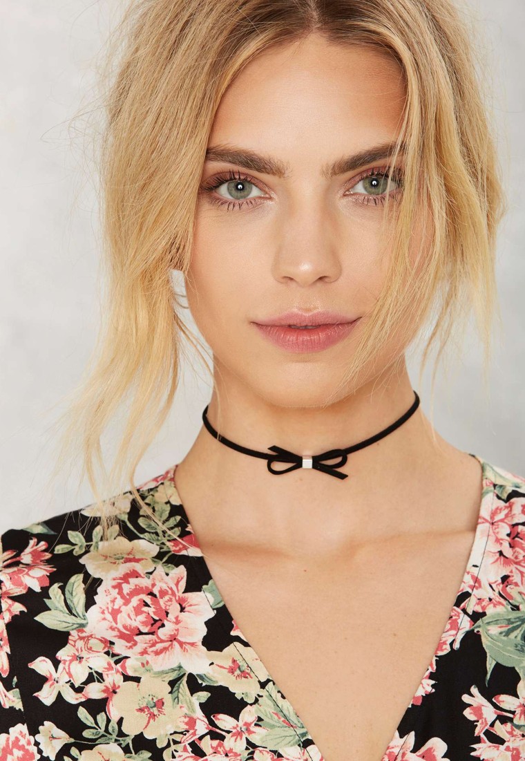 Swoon as Possible Black Lace Choker Necklace