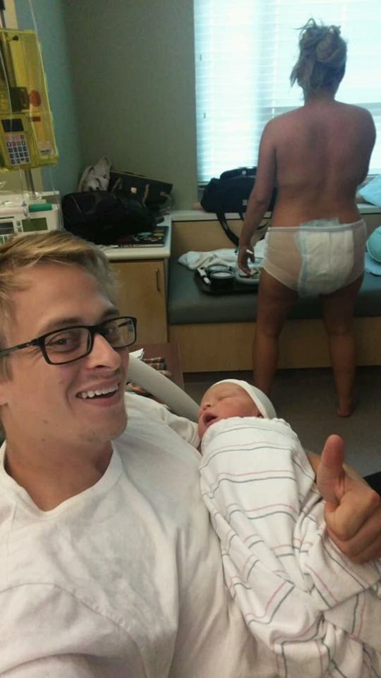 New mom s honest photo in postpartum mesh undies goes viral