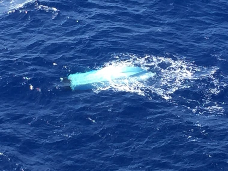 Image: The Coast Guard and the Navy are searching for three missing fishermen reported overdue north northwest of Oahu