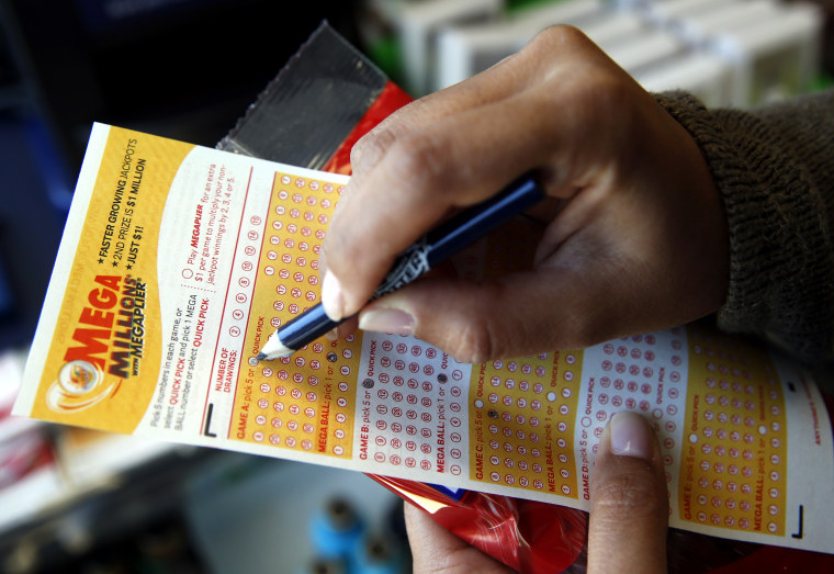 IMAGE: Mega Millions lottery ticket