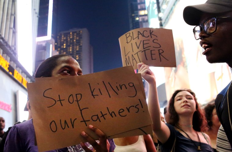 Activists March Through NYC Protesting Killings Of Black Men By Police