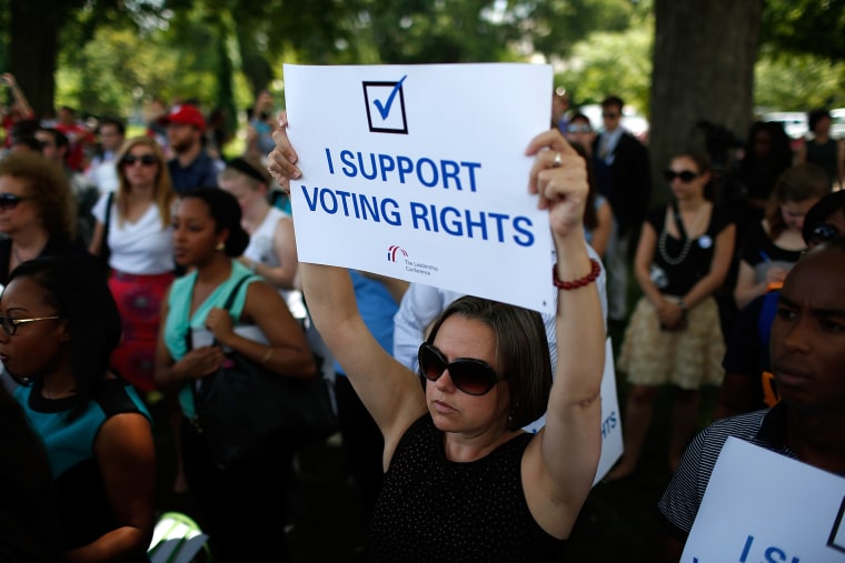 Rally Marks 1-Year Anniversary Of Supreme Court Decision On Voting Rights Act