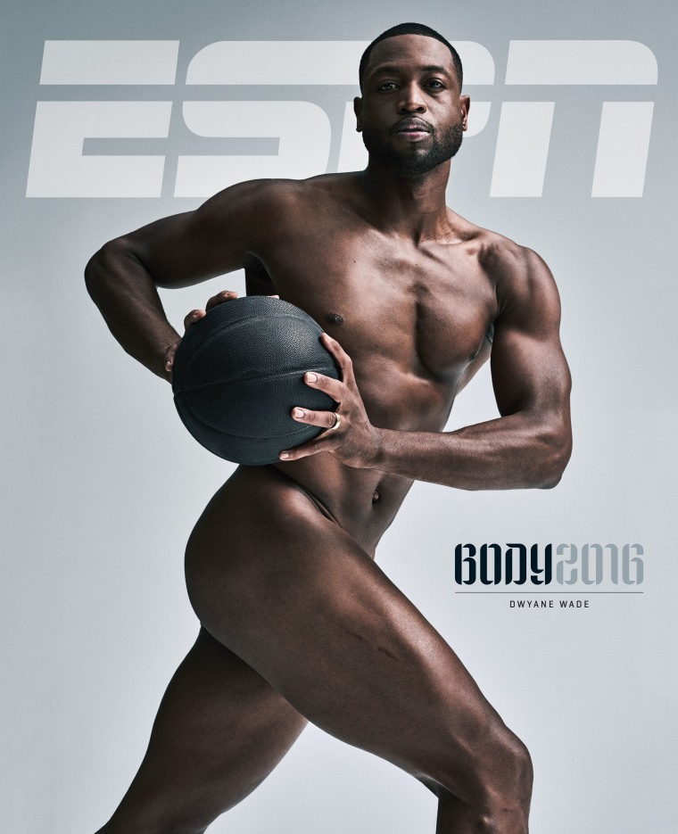 Dwayne Wade on the cover of this year's ESPN Body Issue.