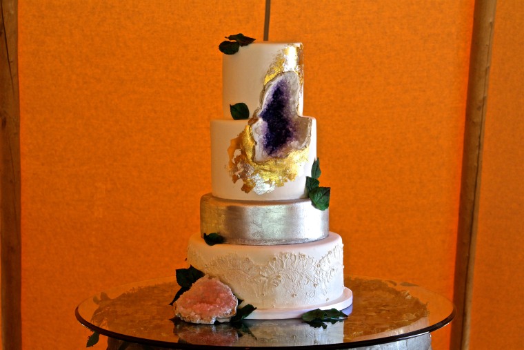 Geode wedding cake from Intricate Icings Cake Design