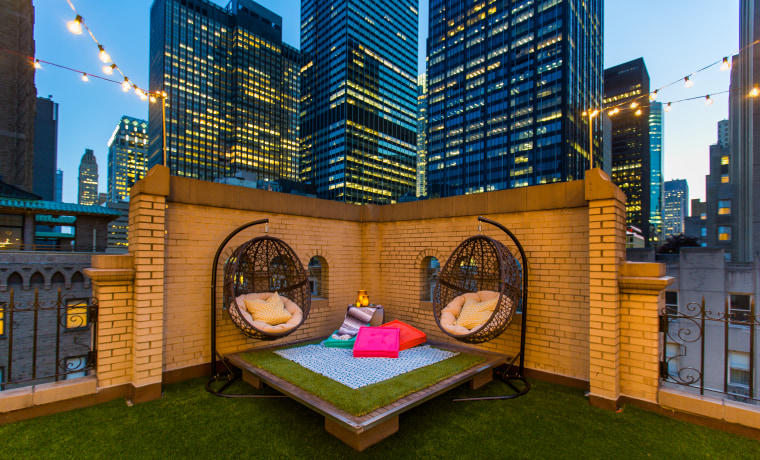 Glamping suite at W New York