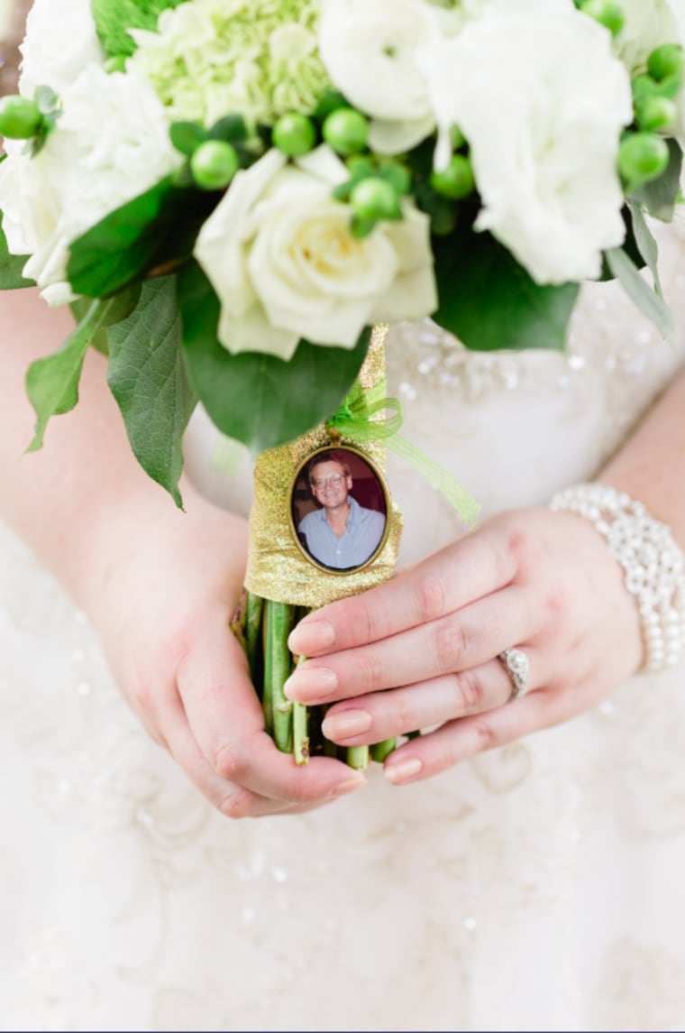 These adorable grandmothers are flower girls at wedding