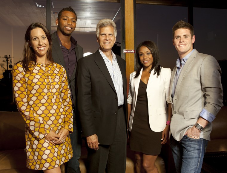 David Boudia, Janet Evans, Cullen Jones, Dominique Dawes, Mark Spitz,