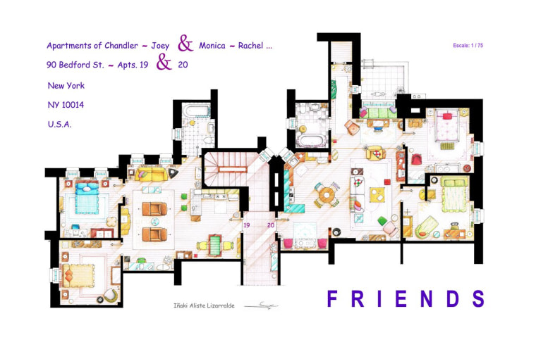 Friends apartment floor plan