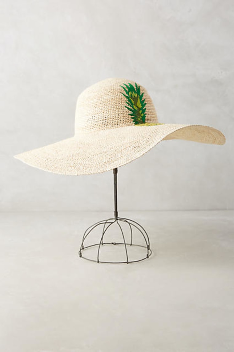 Anthropologie pineapple sun hat