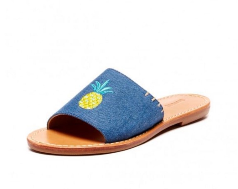 Soludos pineapple slides