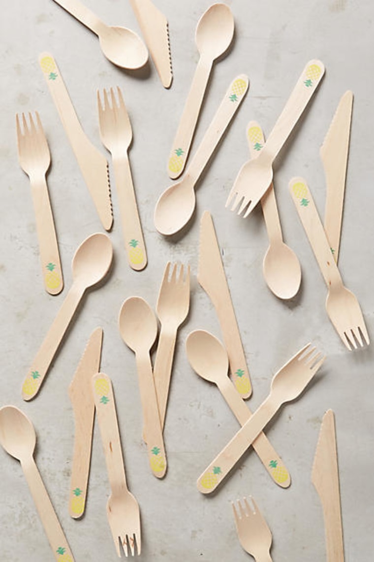Anthropologie pineapple party cutlery