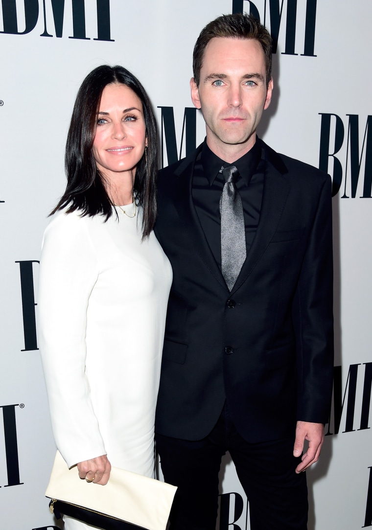 Courteney Cox and musician Johnny McDaid