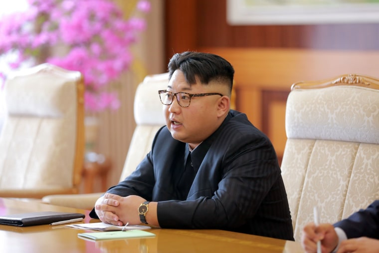 Image: Kim Jong Un in an image released on July 1, 2016