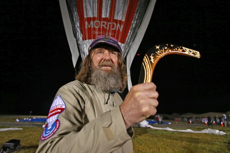 Image: Russian Adventurer Takes Off In Hot Air Balloon For Non-Stop Round-The-World Record Attempt